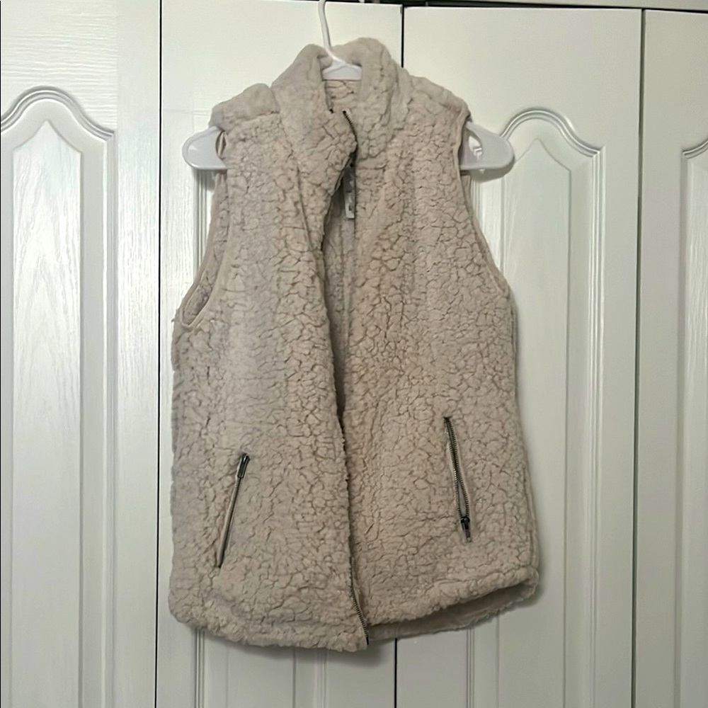 Marshalls Off-White Sherpa Vest